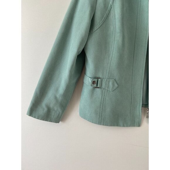 Proportion Petite Conrad C Women's Teal Blazer / Jacket with Zipper Size… - Picture 2 of 12